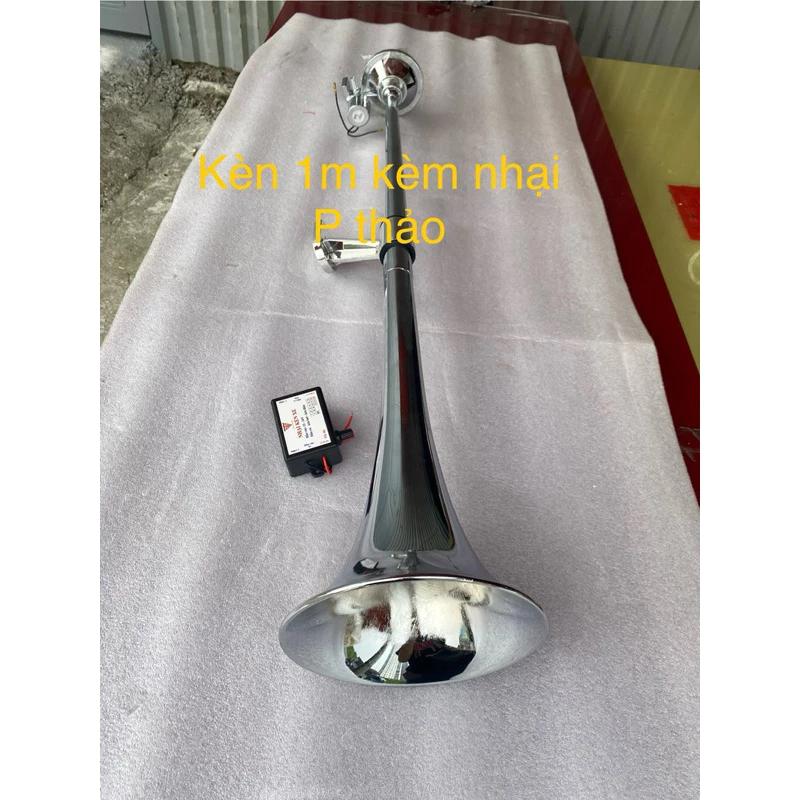kèn hơi/còi hơi 1 mét kèm nhại 12 tiếng 3pr hoặc ko cho xe vó bình hơi điện12 , 24v