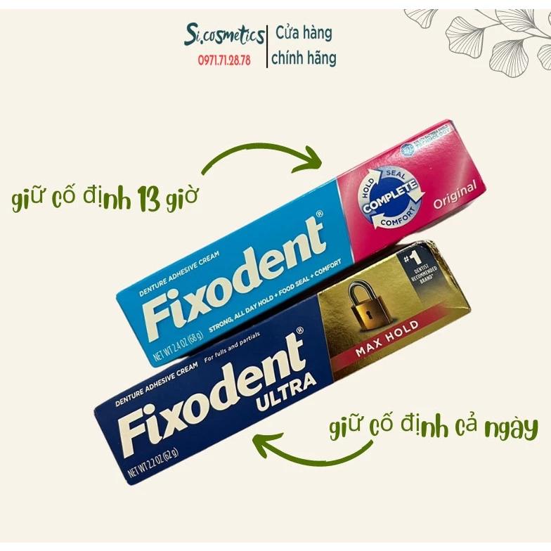 Keo Dán Hàm Răng Giả FIXODENT Original 68g Chính hãng Made in USA