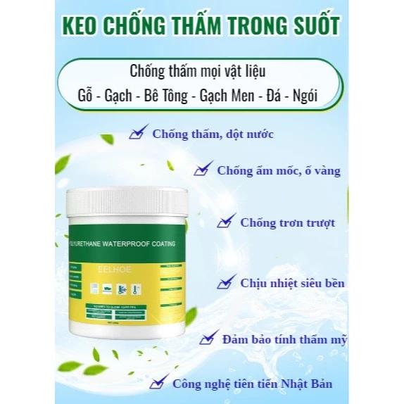Keo dán sửa chữa vết nứt trên bề mặt trong suốt chống thấm nước 300gram (không kèm cọ)