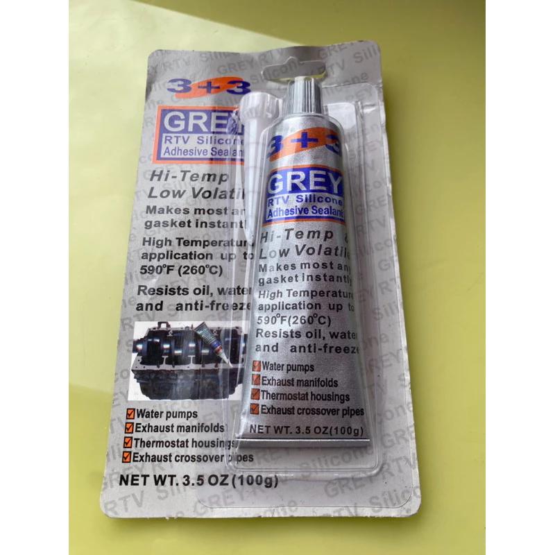 keo gắn máy khô nhanh 3+ 3 GRAY màu xám cho ô tô, máy công trình