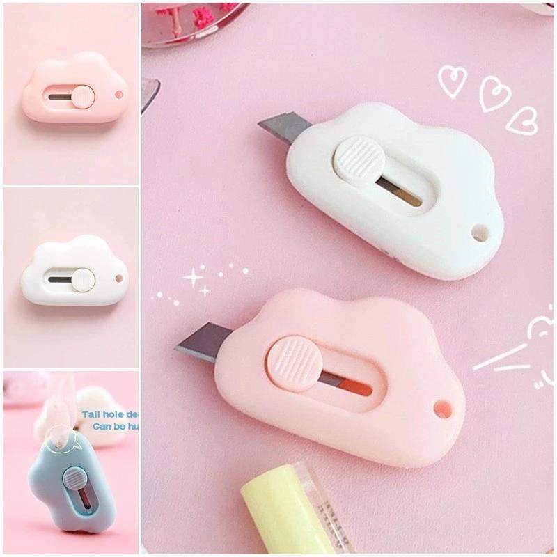 Kẹo Màu Tiện Ích Dao Dễ Thương Mini Tiện Ích Dao Ins Di Động Thủ Công Dao Cắt Giấy Đồ Dùng Văn Phòng Sinh Viên
