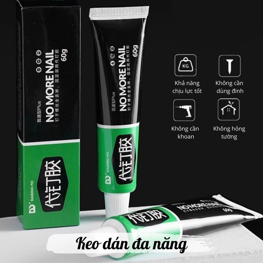 Keo Siêu Dính Đa Năng Nail Free Glue 60gram Thế Hệ Mới - Keo dán siêu chắc, Không độc hại da tay - Keo dán thay đinh