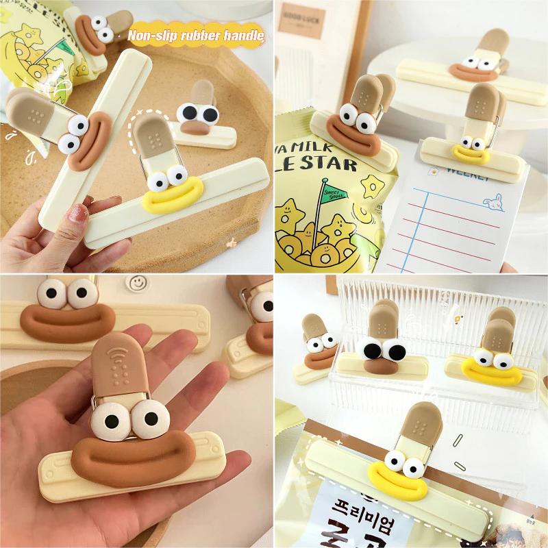 Kẹp Niêm Phong Thực Phẩm Dễ Thương Xúc Xích Miệng Lớn Thư Mục Ngộ nghĩnh Hộ Gia Đình Ăn Nhẹ Niêm Phong Kẹp