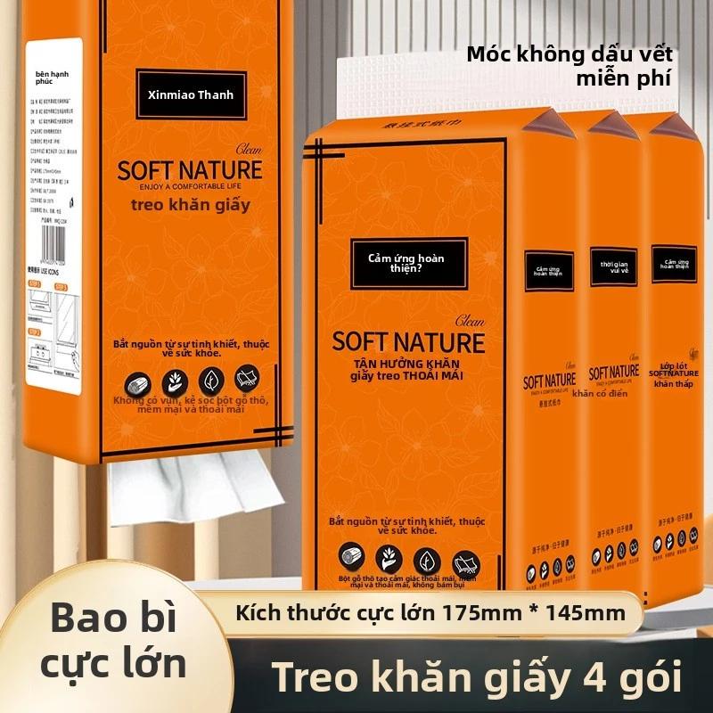 Khăn giấy dày 1500 tờ, Hộp đựng đồ gia dụng phong cách treo tường