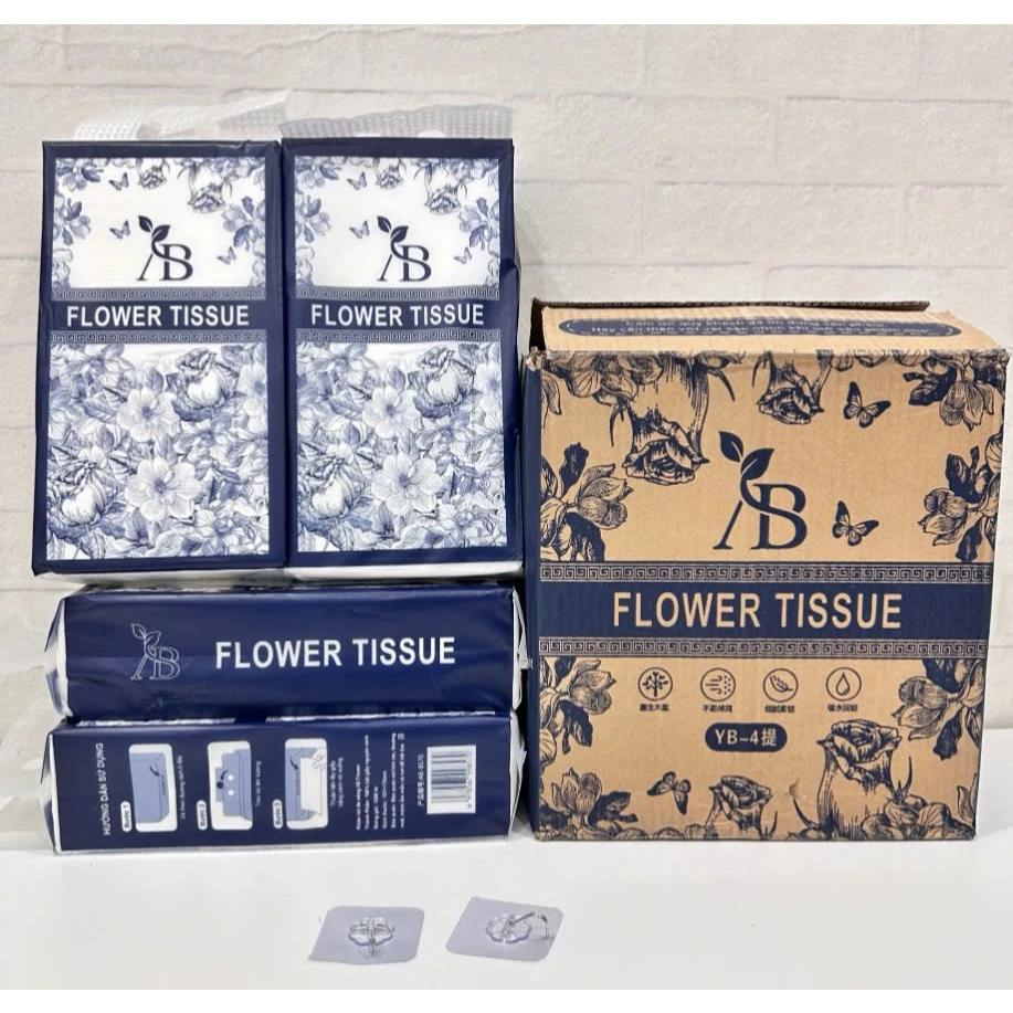 Khăn giấy rút treo tường - Túi giấy rút Khăn giấy rút nội địa Trung AB Flower Tissue