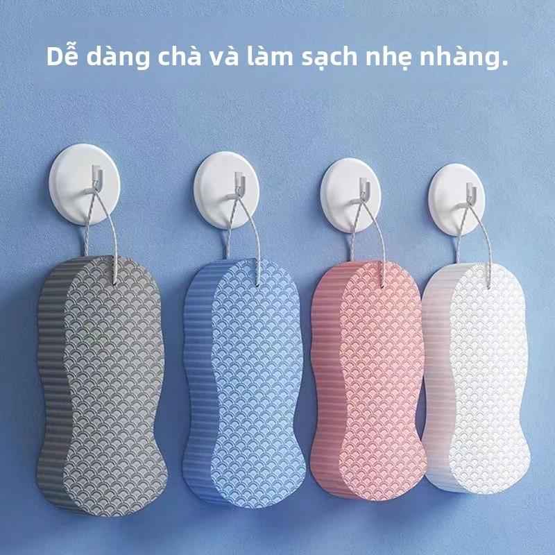 Khăn lau tắm xốp cho bé 3d, dụng cụ tiện dụng tắm chà xát không đau