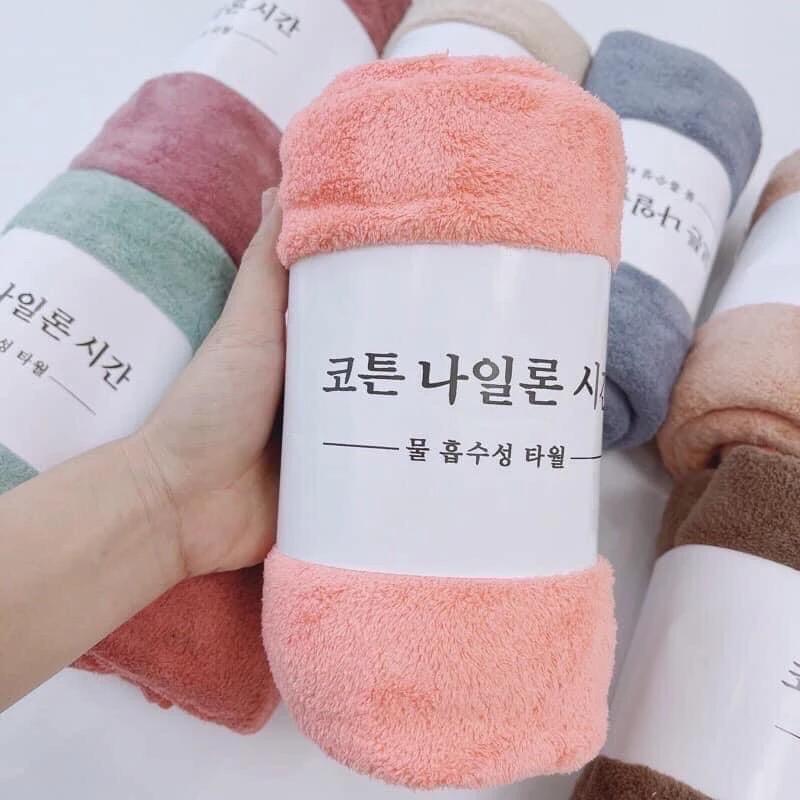 KHĂN TẮM LÔNG CỪU SIÊU THẤM XUẤT HÀN KT 140x70cm - siêu mềm mịn