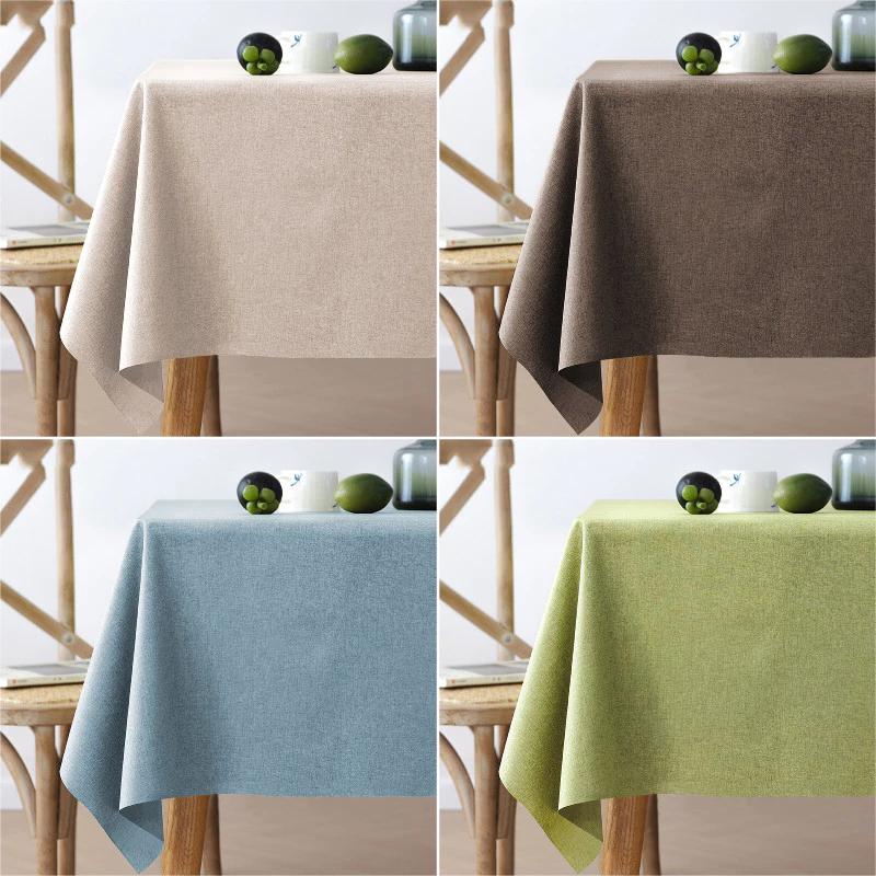 Khăn trải bàn bằng vải lanh Cotton mềm chống thấm nước Vỏ chống bụi Khăn trải bàn trà gia đình