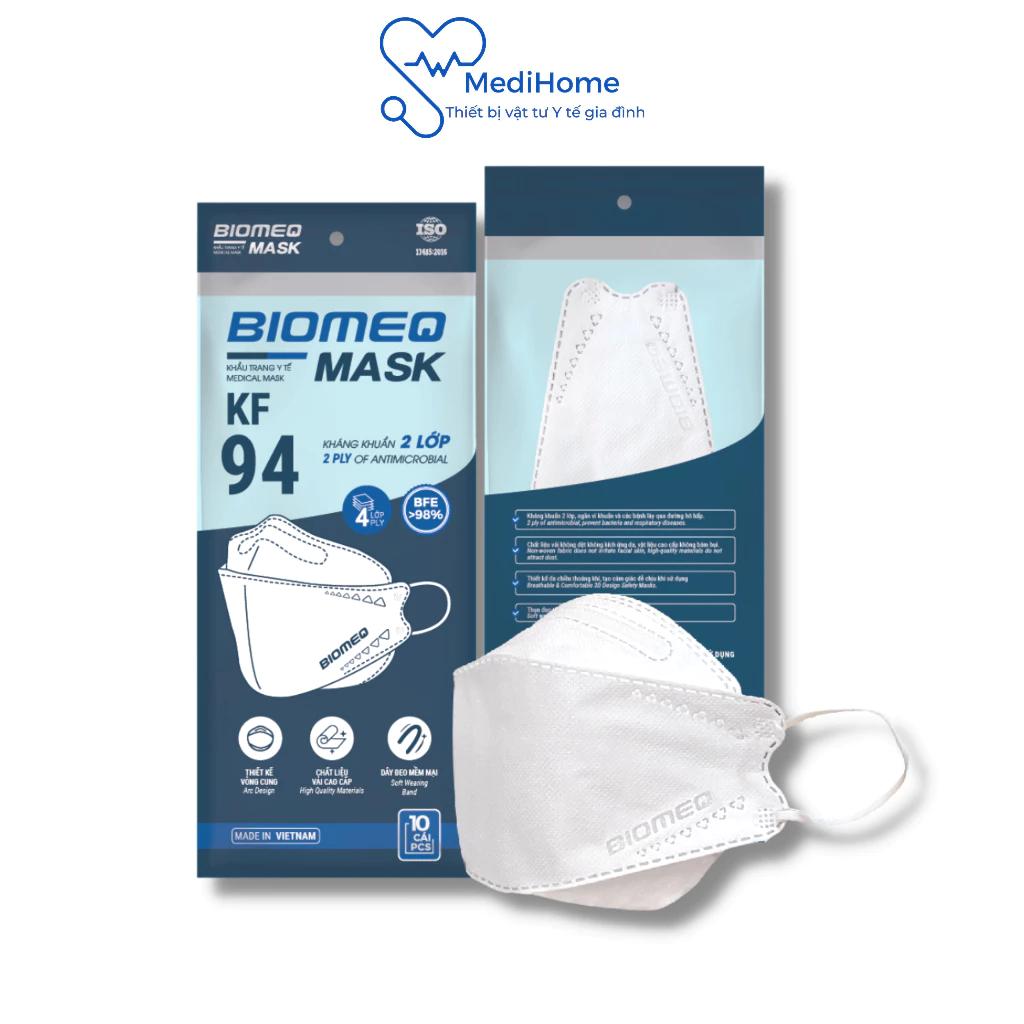 Khẩu trang BIOMEQ MASK KF94 4 lớp kháng khuẩn và lọc bụi bẩn - MediHome