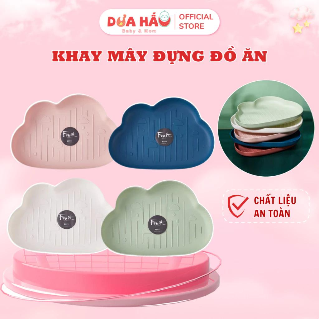 Khay Ăn Dặm Hình Đám Mây ,Hoa Quả Đựng Bát Ăn Dặm Tiện Dụng Ngộ Ngĩnh Cho Bé Yêu Shop DuaHau Baby&Mom