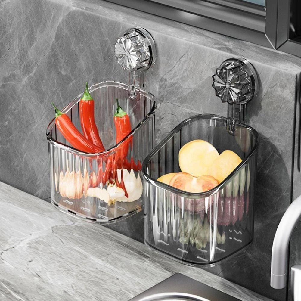 Khay kệ để đồ nhà tắm hít tường cực mạnh có móc hút chân không sang trọng cao cấp 29x11.5x12.8cm