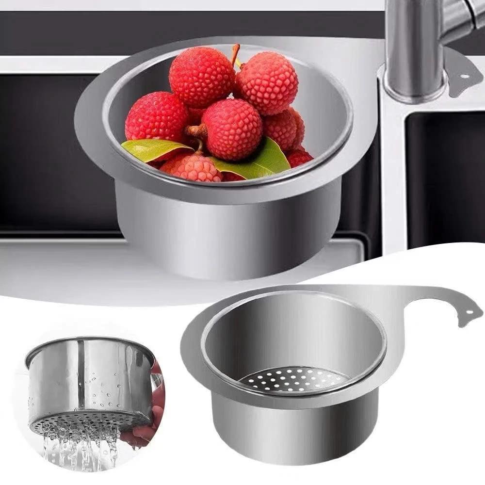 Khay Lọc Rác Bồn Rửa Chén Thiên Nga INOX Treo Vòi Nước Đa Năng Giỏ Đựng Rác Inox 201 Tiện Lợi