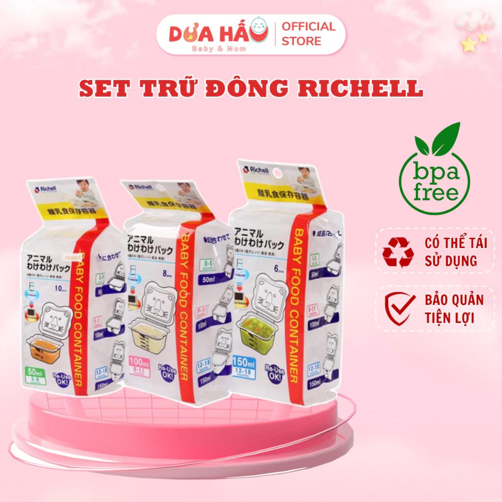 Khay Trữ Đông Thức Ăn, Nước Dashi Richell Cho Bé