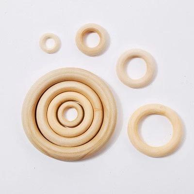 Khoen vòng gỗ tròn, luyên tay cho bé, lục lạc gỗ, decor làm hanmade, đồ thủ công, trang sức