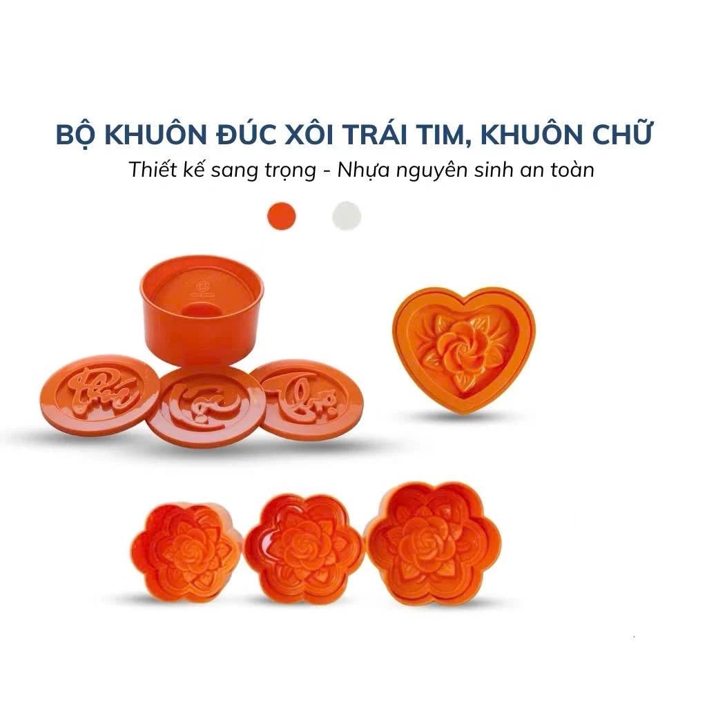 Khuôn xôi hình hoa hồng - Khuôn làm xôi cúng, đầy tháng - khuôn xôi phúc lộc thọ
