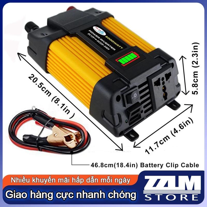 Kích điện 12v 220v 4000w,bộ chuyển đổi điện 12v sang 220v,inverter 12v to 220v,biến điện 12v ra 220v