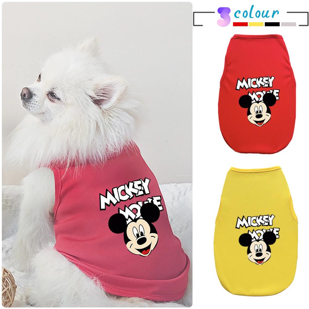 Kích Thước S-2XL Áo Vest Cho Chó Mới Mini Vừa Lớn Chó Cotton Mickey Minnie Tank Top Thú Cưng Sản Phẩm Quần Áo