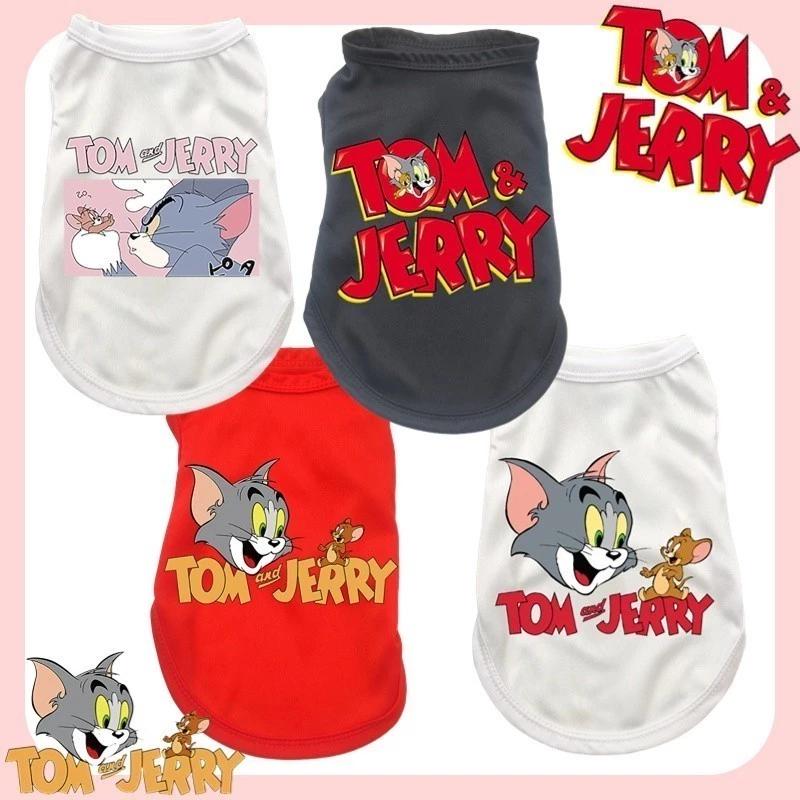 Kích Thước S-XXL Áo Vest Cho Chó Mới Teddy Mini Vừa Lớn Chó Cotton Tank Top Sản Phẩm Thú Cưng Quần Áo Tom & Jerry Text