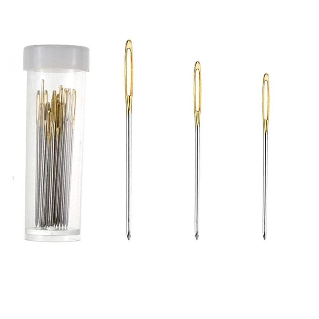 Kim khâu hình đôi mắt to, kim khâu len sợi 5,2cm 6cm 7cm dùng trong móc len Pinky Shop mã KKMT1