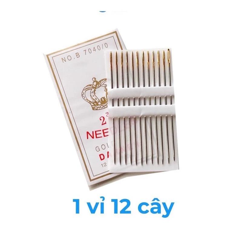 Kim khâu, kim may len cao cấp của Nhật - Vỉ 12 cây