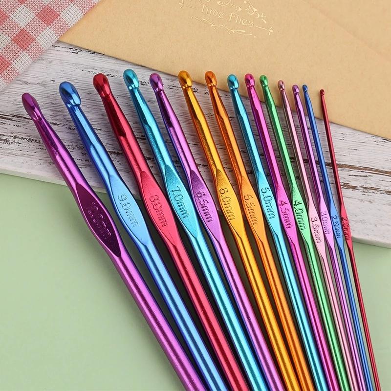 Kim móc đan len nhôm cao cấp đủ size 2mm-10mm nhiều màu sắc