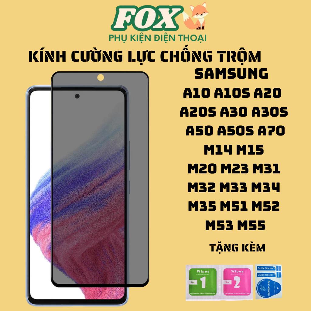 Kính cường lực chống nhìn trộm a10/s a20/s a30/s a50/s a70 m14 m15 m20 m23 m31 m32 m33 m34 m35 m51 m52 m53 m55 m54