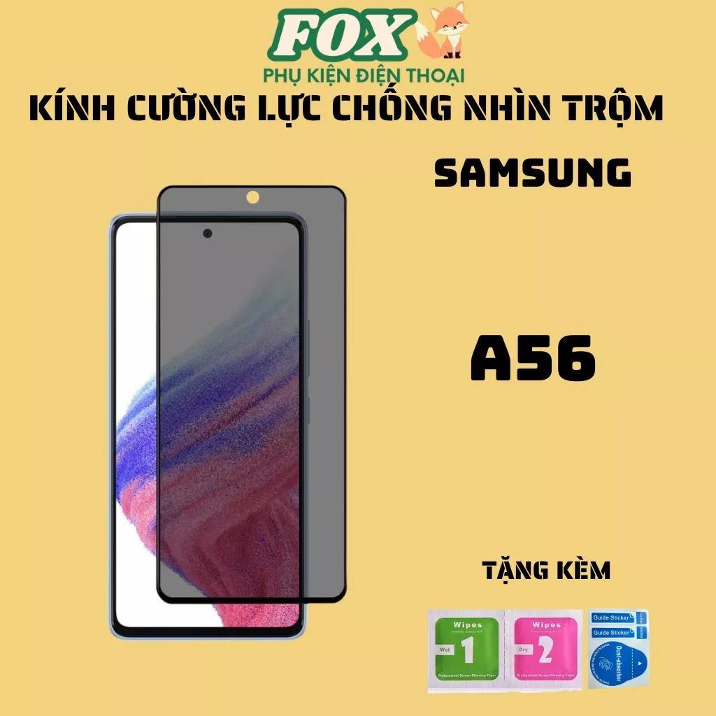Kính cường lực chống nhìn trộm Samsung A56 cảm ứng mượt, hạn chế vân tay