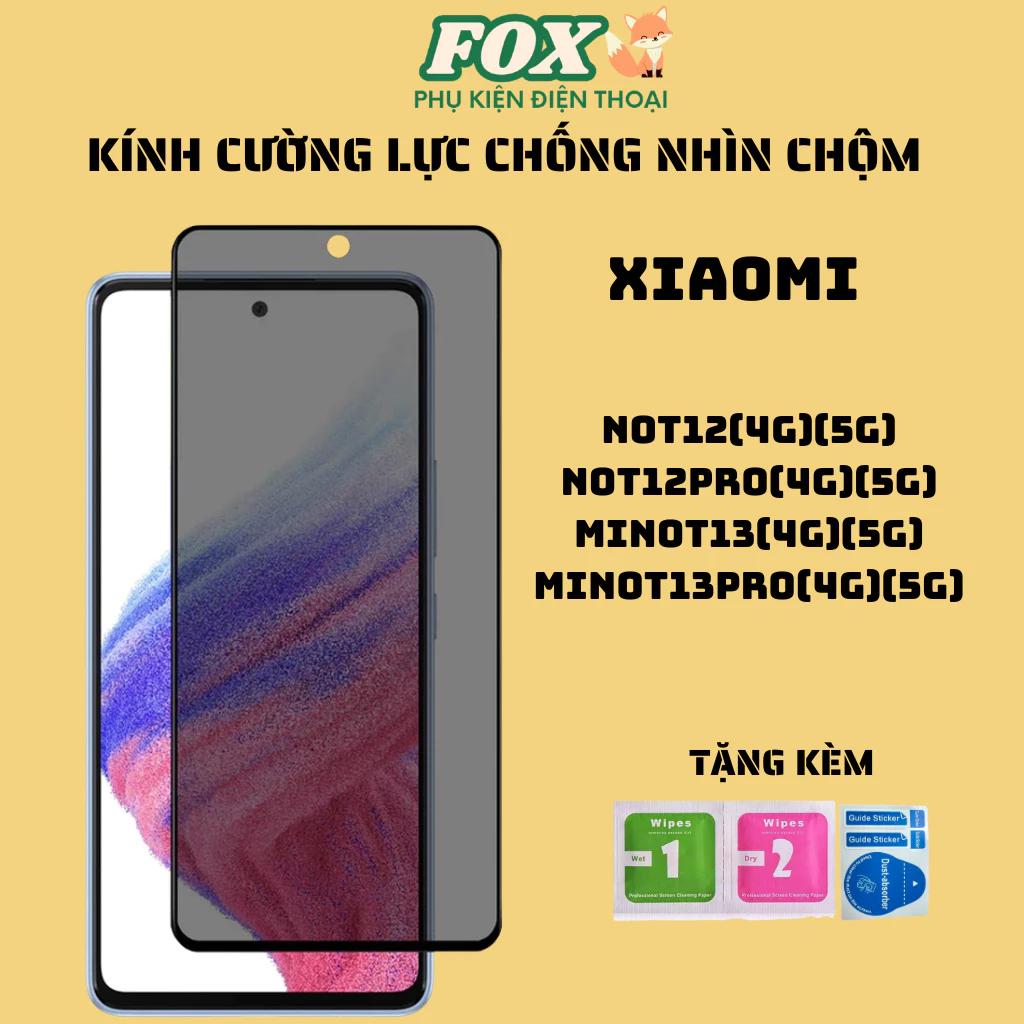 Kính cường lực chống nhìn trộm Xiaomi redmi not12 not12pro not13 not13pro / (4g)(5g)