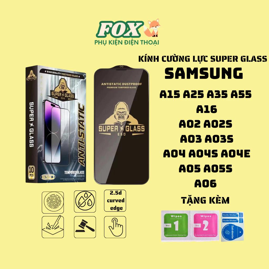 Kính cường lực Kingkong cho samsung a15 a25 a35 a55 a16 a02 a03 a03s a04 a04e a04s a05 a05s a06 a06s