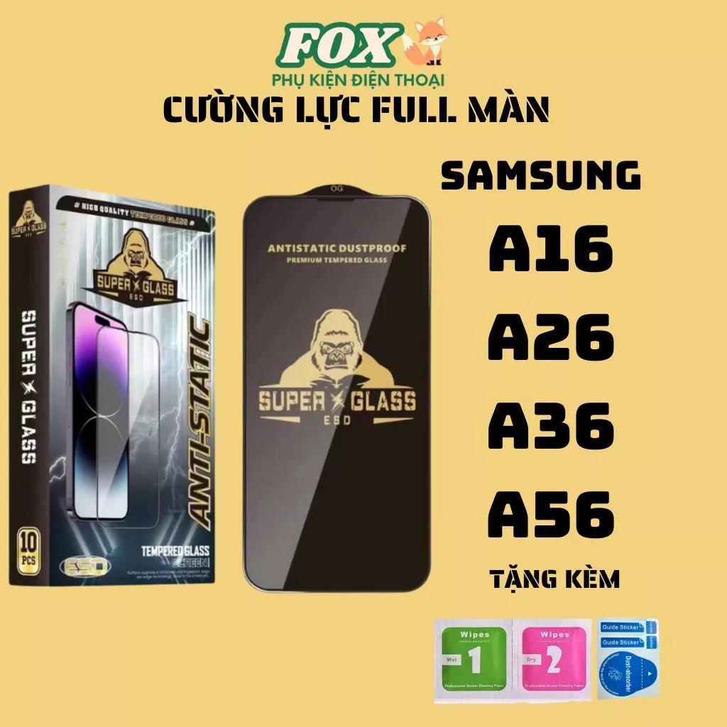 Kính cường lực Kingkong full màn cho Samsung A16 A26 A36 A56 hạn chế vân tay cảm ứng mượt