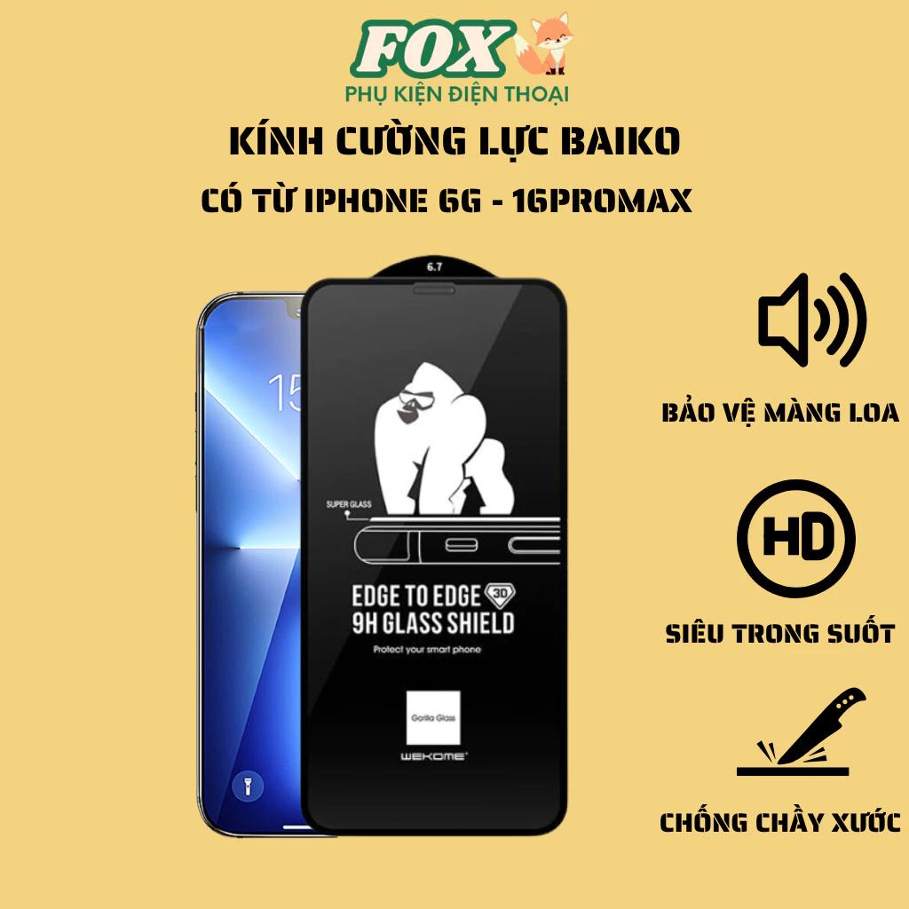 Kính cường lực Kingkong IPhone 11 12 13 14 15 16promax pro plus 7/8 7p/8p x/xs xr xsm