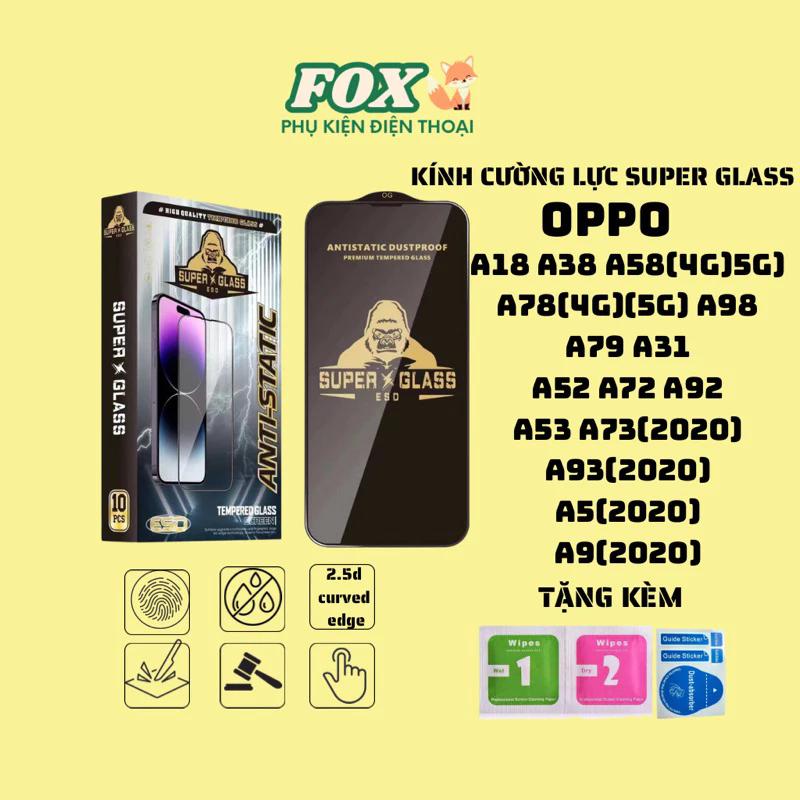 kính cường lực kingkong OPPO a18 a38 a58(4g)(5g) a78(4g)(5g) a98 a79 a31 a52 a72 a92 a53 a73 a93