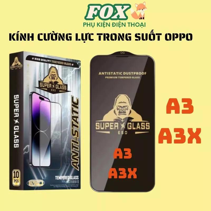 Kính cường lực OPPO A3 A3X SUPER Kingkong siêu mượt hạn chế bám vân tay