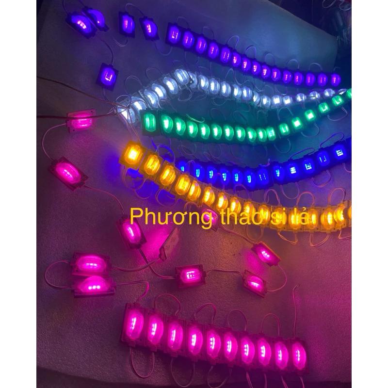 led ga lăng , led hắt sườn xe vỉ 20 hoặc 10 bóng các màu 12v 24v mắt trâu siêu đẹp cắt dời từng đèn