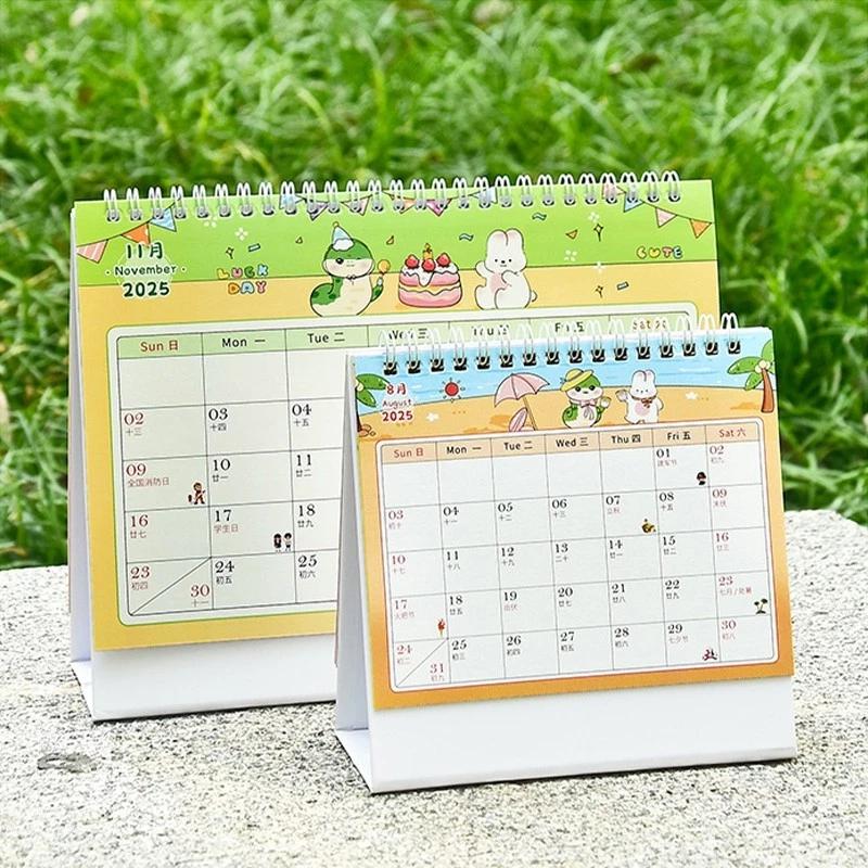 Lịch treo tường theo chủ đề rắn năm mới 2025 Lịch thiết kế tối giản sáng tạo Trang trí máy tính để bàn