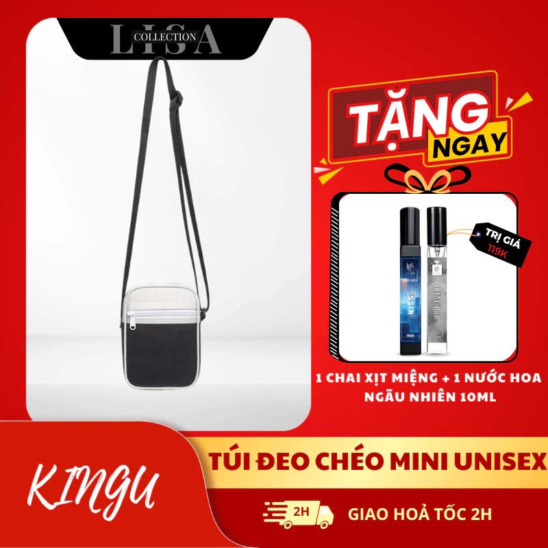 LISAPERFUM CHÍNH HÃNG Combo túi Mini Unisex Đen TRắng tặng Xịt Miệng