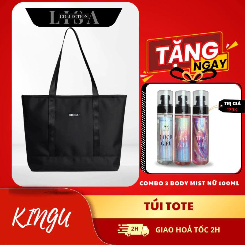 LISAPERFUM CHÍNH HÃNG Combo Túi TOTE đi học, đi làm, đựng được laptop Tặng 3 BDM 30,100 UNISEX chất liệu OXFORD chống nư