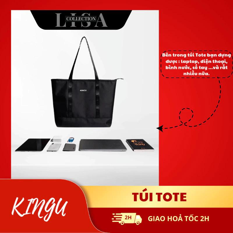 LISAPERFUM CHÍNH HÃNG Túi TOTE đi học, đi làm, đựng được laptop chất liệu OXFORD chống nước tặng Xịt miệng+nước hoa