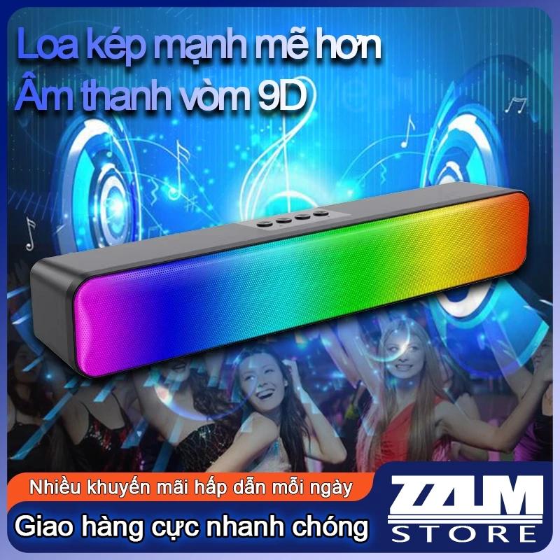Loa bluetooth soundbar RGB N8 cao cấp âm thanh vòm 3D phiên bản đặc biệt dùng cho máy tính, Hỗ trợ đĩa U và thẻ TF
