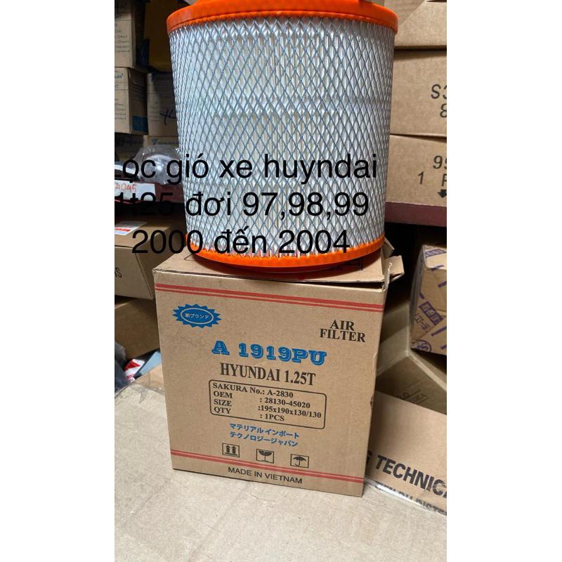 lọc gió động cơ xe hyundai 1t25 đời 97,98, 99,2000 đến2004 hàng SF cao cấp( sf1819