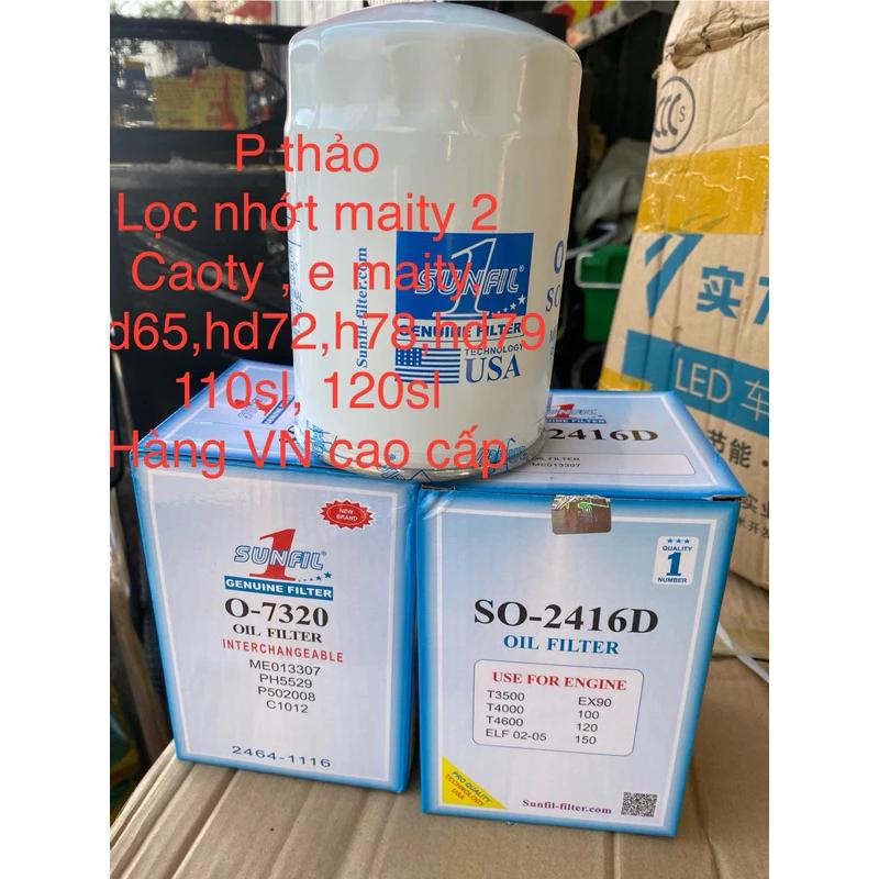 LỌC NHỚT HYUN DAI 3t5, hd65;hd78;hd72,Caoty, e maity, maity 2…hd450…Sf( mã 07320)