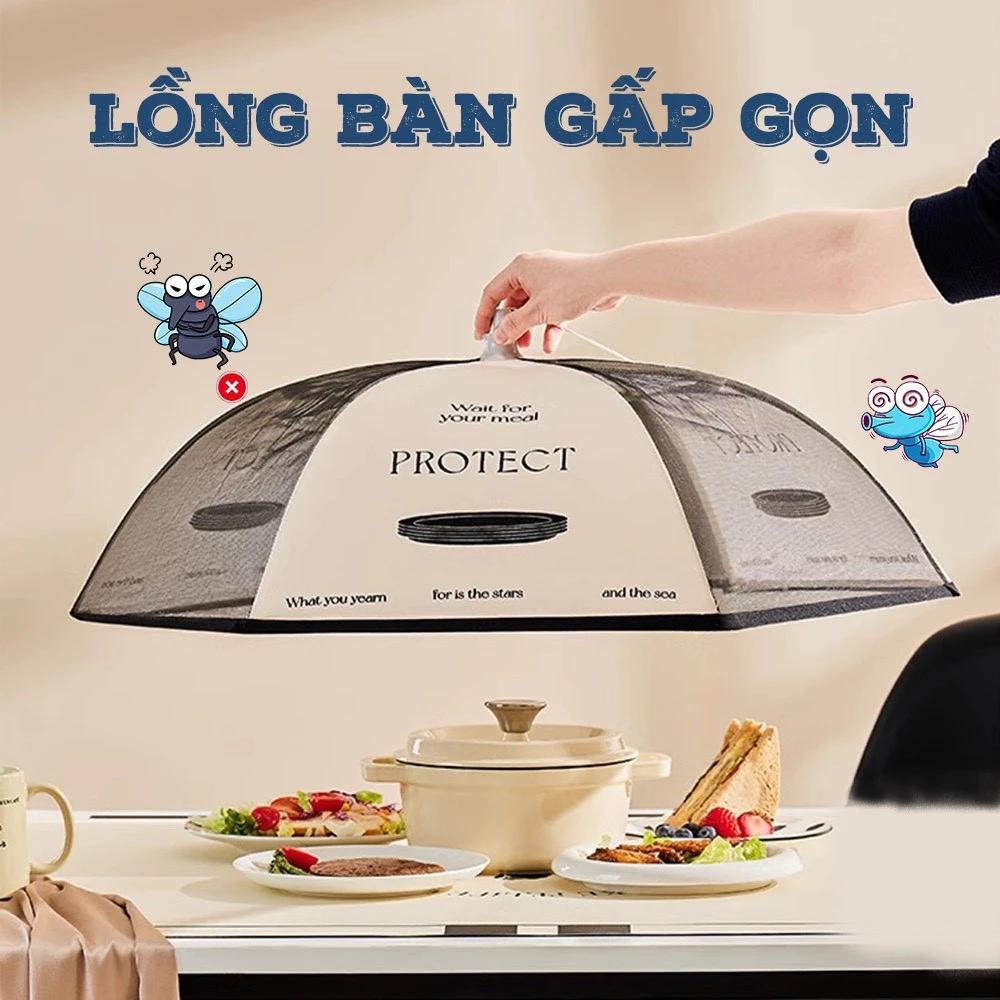 Lồng Bàn Lưới Rút Gọn Chống Côn Trùng, Lồng Bàn Gấp Gọn Đậy Thức Ăn