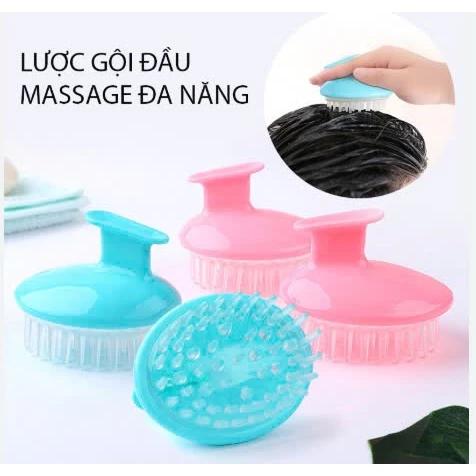 Lược gội đầu, lược massage giúp thư giãn làm sạch da đầu, giúp chà tẩy tế bào chết, bụi bẩn trên tóc - LƯỢC MASSAGE