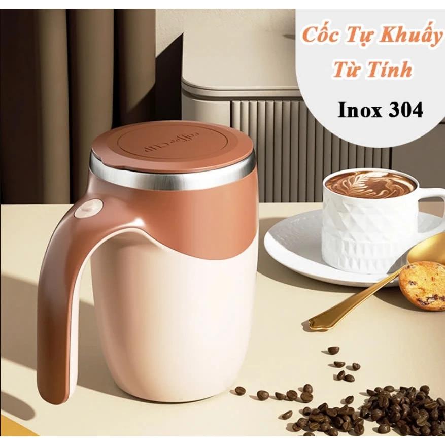 Ly Khuấy Tự Động Dùng Pin Siêu Tiện Chất Liệu Inox Không Gỉ - Cốc Khuấy Cà Phê Tự Động T60 380ml