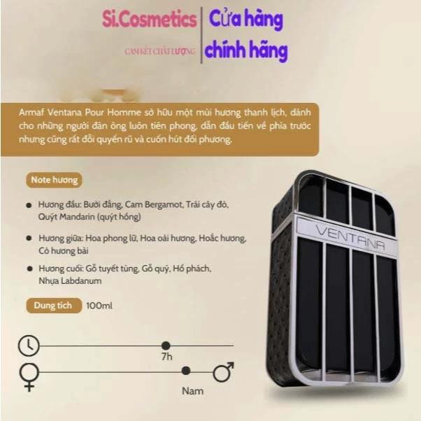 [Mã COSBAUH3 giảm 8% đơn 300K] Nước hoa Armaf Ventana Pour Home EDP 100ml