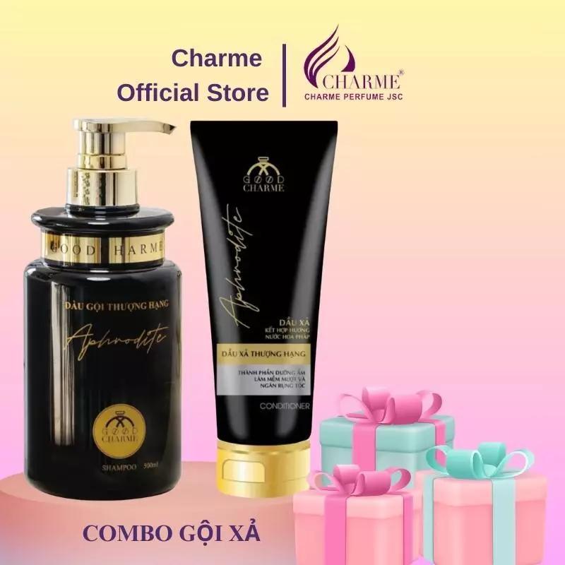 [Mã SGBAU30 giảm đến 30K đơn 99K] Combo dầu gội xả thượng hạng Charme Aphrodite - Black and White