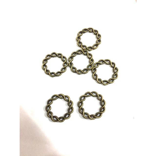 Mặt giả cổ handmade màu đồng, làm dây đeo, vòng tay, nguyên liệu làm đồ da vintage