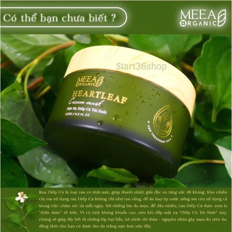 Mặt Nạ Dưỡng Da Meea Mặt Nạ Diếp Cá Tái Sinh Meea Organic Dưỡng Trắng Mờ Thâm Nám Giảm Mụn Phục Hồi Da Toàn Diện 120g