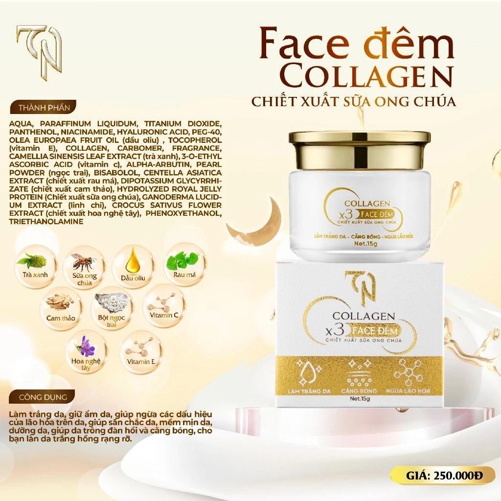 [MẪU MỚI] KEM FACE COLLAGEN X3 BAN ĐÊM CHIẾT XUẤT SỮA ONG CHỦA - MP ĐÔNG ANH NGUYỄN HUỲNH NHƯ