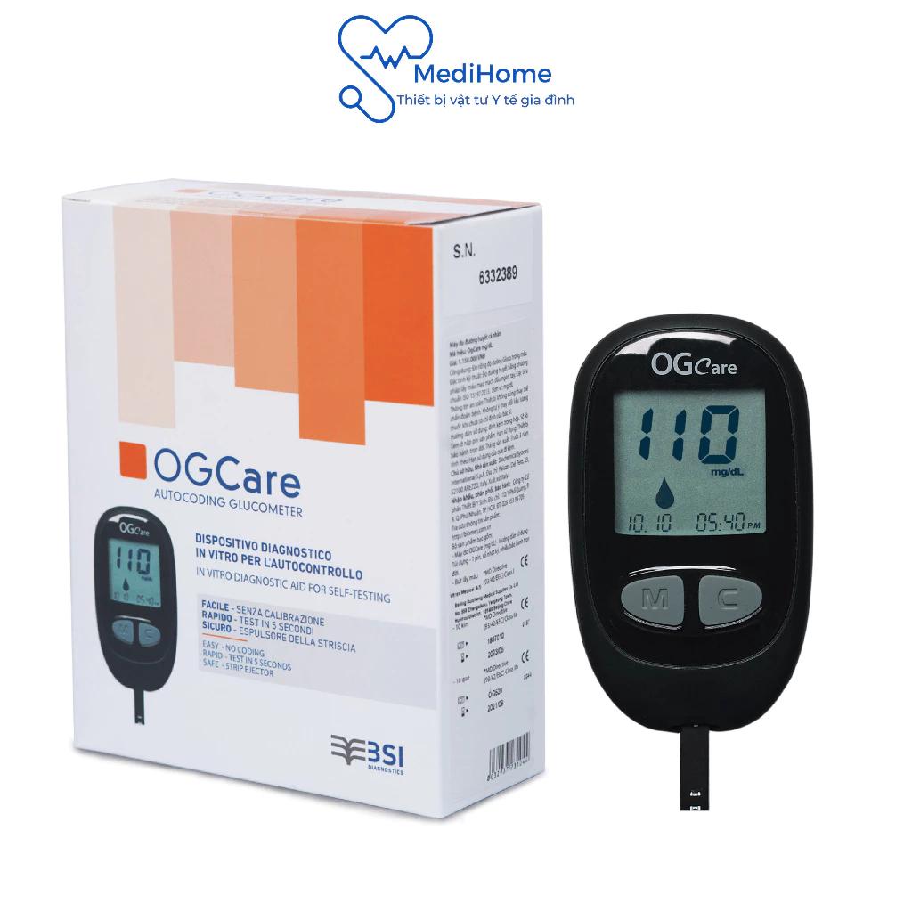 Máy đo đường huyết tại nhà BSI OGCare thao tác đơn giản nhanh chóng - MediHome